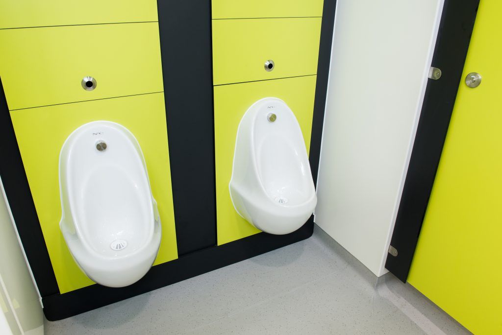Ryefield Primary School urinals.