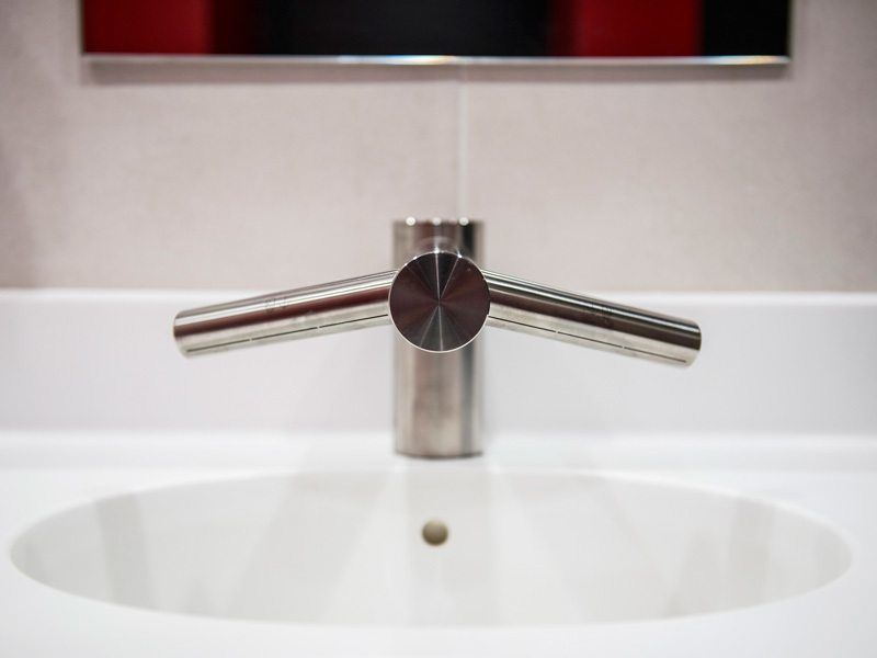 Photo of a sink and tap inside London Academy.