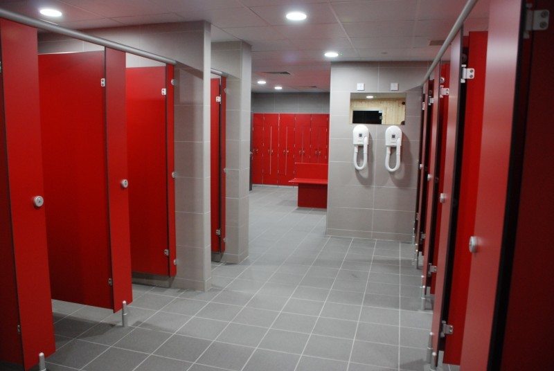 Junction Sports Centre Gym washroom and locker room.