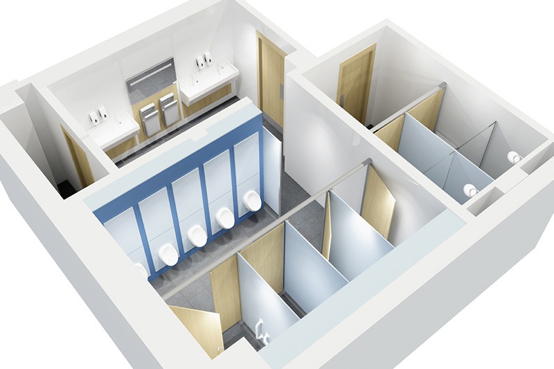 Washroom plans for Stannah stair lifts.